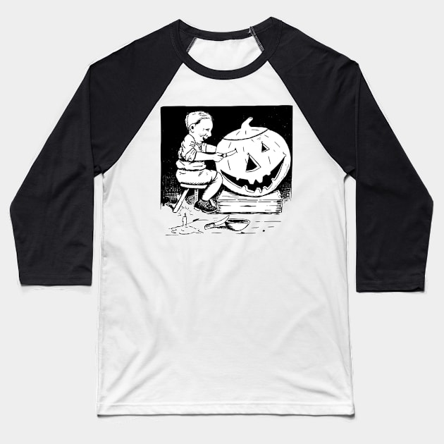 Cute but creepy halloween Baseball T-Shirt by IOANNISSKEVAS